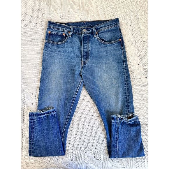 Levi’s 501 Straight Skinny Leg Jeans Size 31 - Picture 4 of 11